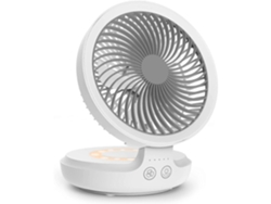 Ventilador De Sobremesa Usb, Equipado Con Una Batería De 4000 Mah, Funcionamiento Silencioso, 4 Velocidades Y Oscilación De 120 Grados.