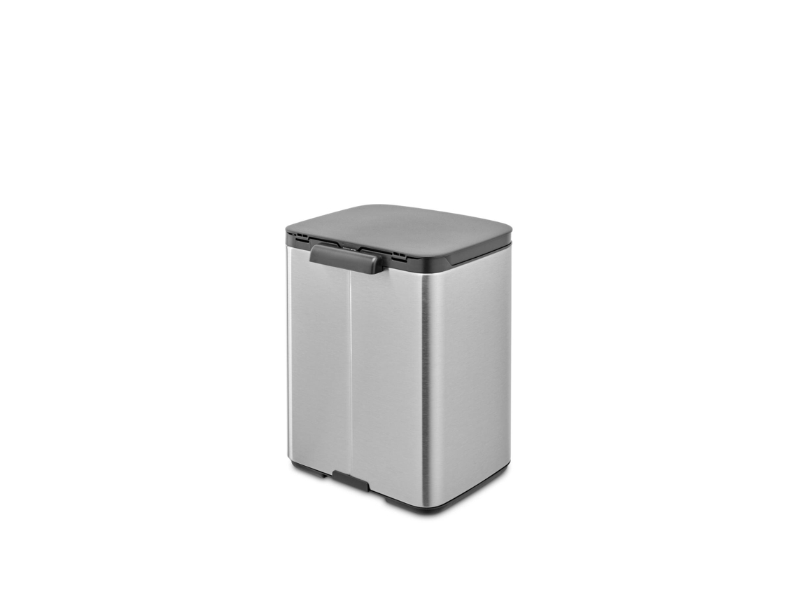 Cubo de basura Brabantia BO 7L - Cubo de basura de acero mate con acabado antihuellas