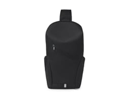 (Negro) Riñonera para hombre sencilla y ligera, adecuada para viajes informales, diseño de alta calidad.