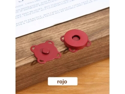 (rojo) 10 Juegos De Hebillas Magnéticas De Metal De Ciruela De Costura Para Carteras, Bolsos, Accesorios De Bricolaje De Ropa