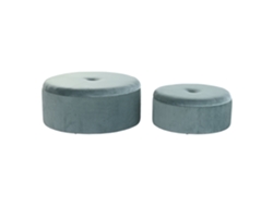 Set 2 Reposapies Poliester Mdf Terciopelo 70x70x28cm