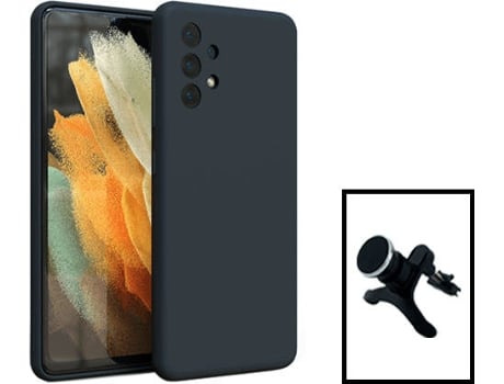 Kit Carcasa + Soporte Samsung Galaxy A13 PHONECARE Negro