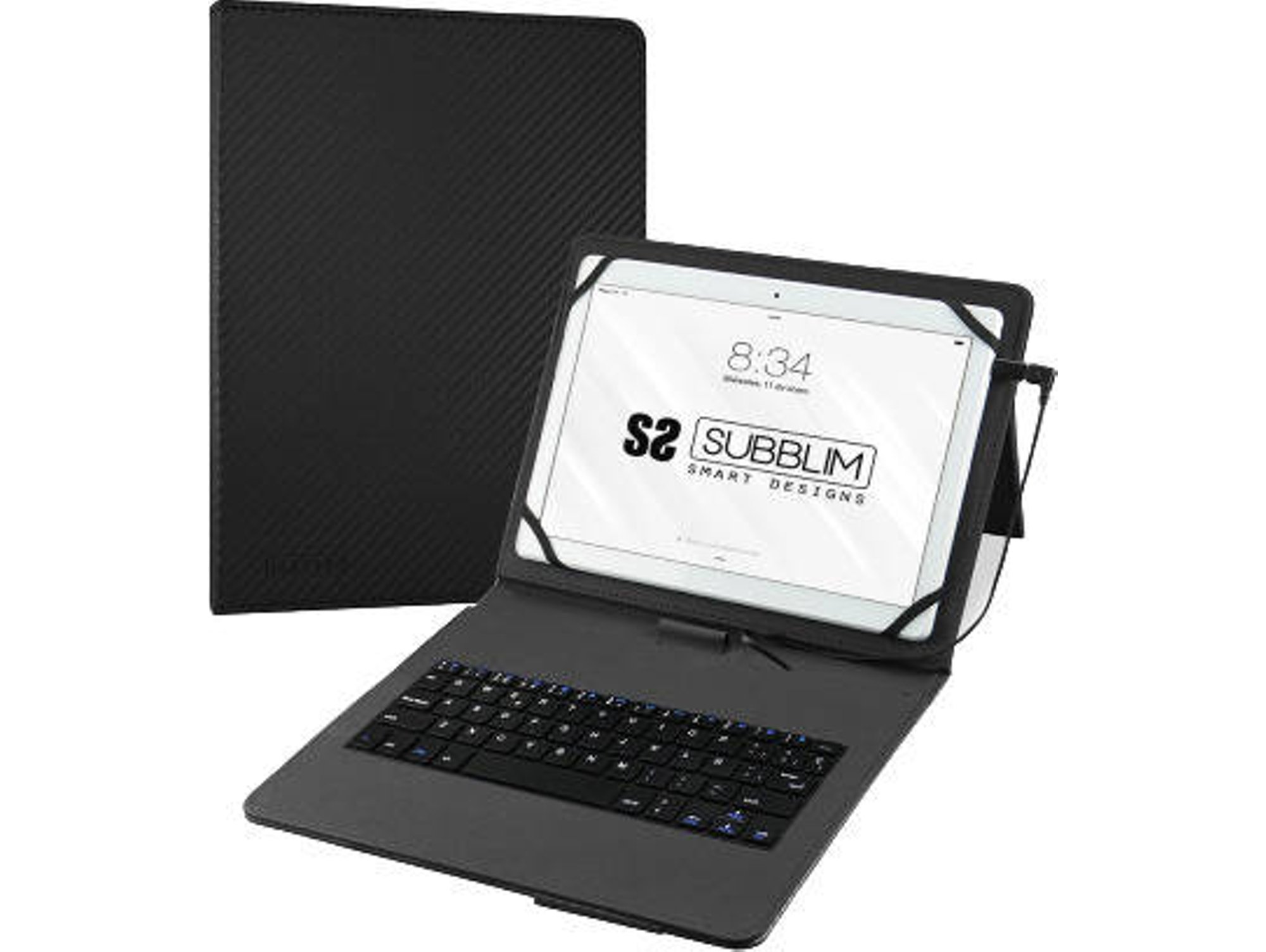 Subblim Funda Con teclado para multicolor 10.1 inch keytab pro usb black de 10.125.65cm universal negro tablets 101 11