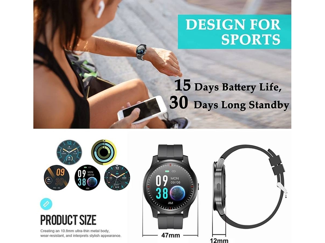 Smartwatch YIZHOOD YIZ1123 Negro