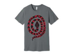 Camiseta Rockinstone Kinney Snake de cuero gris, unisex, superventas para adultos, talla: L
