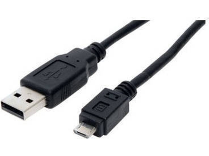 Cable USB S-CONN (USB - 1.8 m - Negro)
