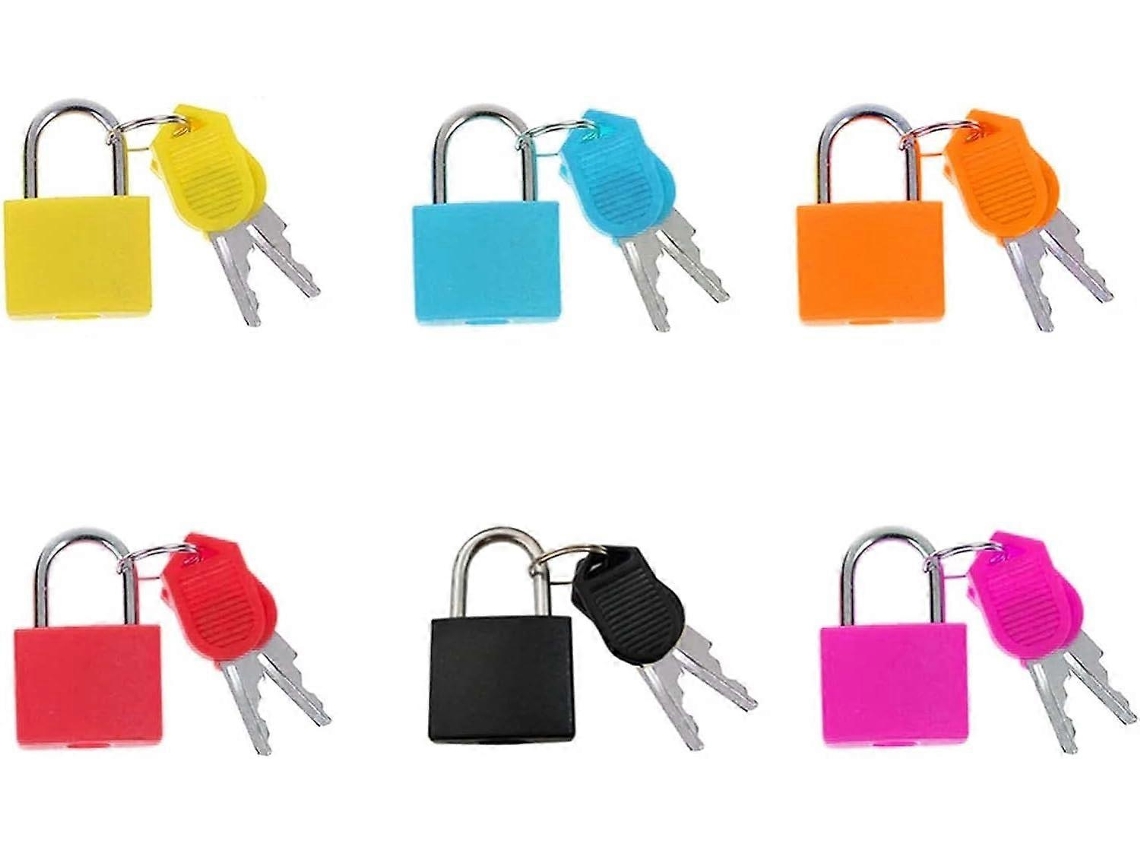 6 Cerraduras De Maleta Multicolor - Cerraduras De Metal Para Equipaje Con Llaves