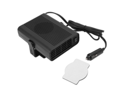 Calentador de coche de 24 V con ventilador ABS silencioso, ajustable 360°, con enchufe para encendedor de cigarrillos para desempañar el parabrisas.