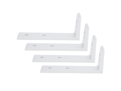 4pcs Soportes De Ángulo Rectangular De Aluminio En Forma De L Esquinas Plata 3030