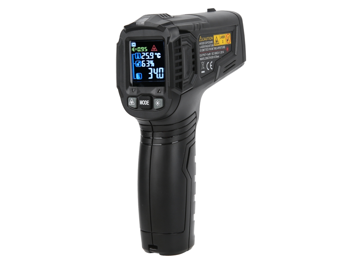 Termómetro Infrarrojo Industrial Et6531c -50℃~600℃ Con Pantalla Lcd Láser, Portátil, Medición Rápida Y Precisa.
