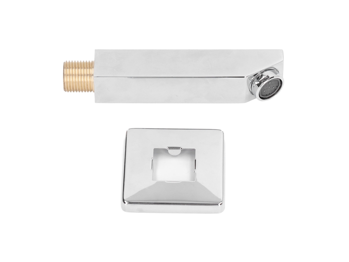 Grifo de bañera (conector G1/2 de latón, montaje en pared rectangular)
