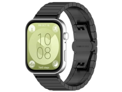 Correa Gertiz de acero inoxidable para Huawei Watch Fit 4/Fit 4 Pro/Fit 3 (negra)