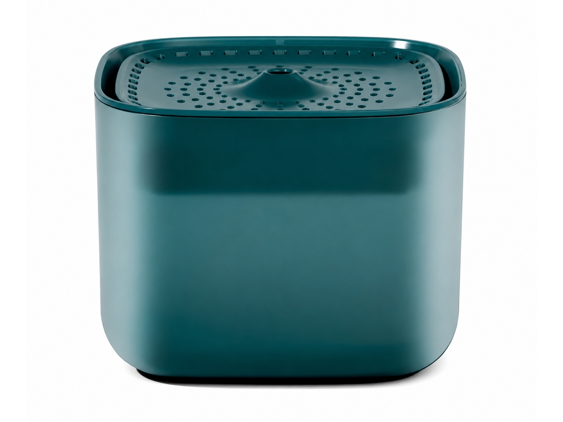 Fuente De Agua Automática Para Gatos Y Perros, Color Verde Pavo Real, Cambio Automático De Agua, Filtro Usb, Ligera Y Portátil