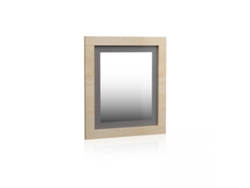 Espejo rectangular Kira Cambria - Grafito 75 x 90 x 3,5 cm