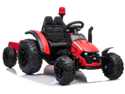 Tractor eléctrico Hzb 200 con remolque rojo B.active
