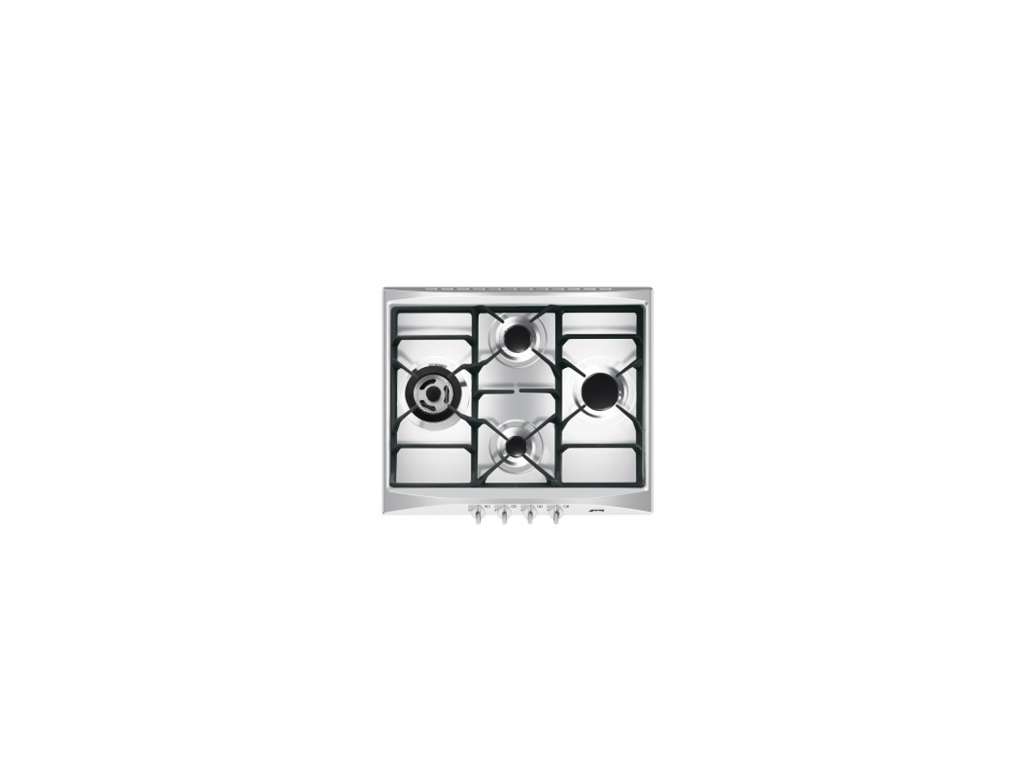 Placa de Gas SMEG SR264XGH2 (Gas - 62 cm - Inox)