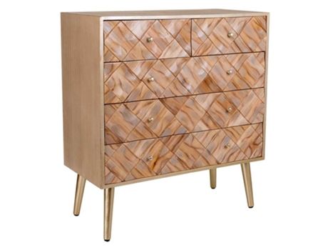 Consola de Madera Marrón 72,5x35x79h cm