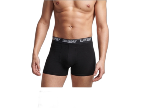 Boxers SUPERDRY Hombre (S - Negro)
