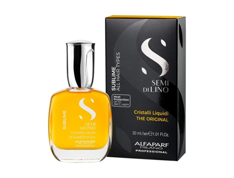 Aceite Capilar Semi Di Lino Sublime Cristal Liquid The Original Alfaparf Milano Semi Di Lino 30 ml