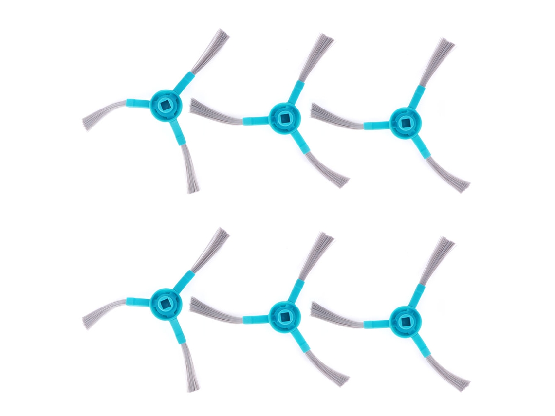Juego De 6 Cepillos Laterales De Repuesto Para Aspiradoras Robot Conga 3090, 3490 Y 4090.