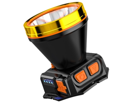 Linterna frontal LED recargable por USB, linterna frontal superbrillante con sensor, para acampar al aire libre, pescar y cazar