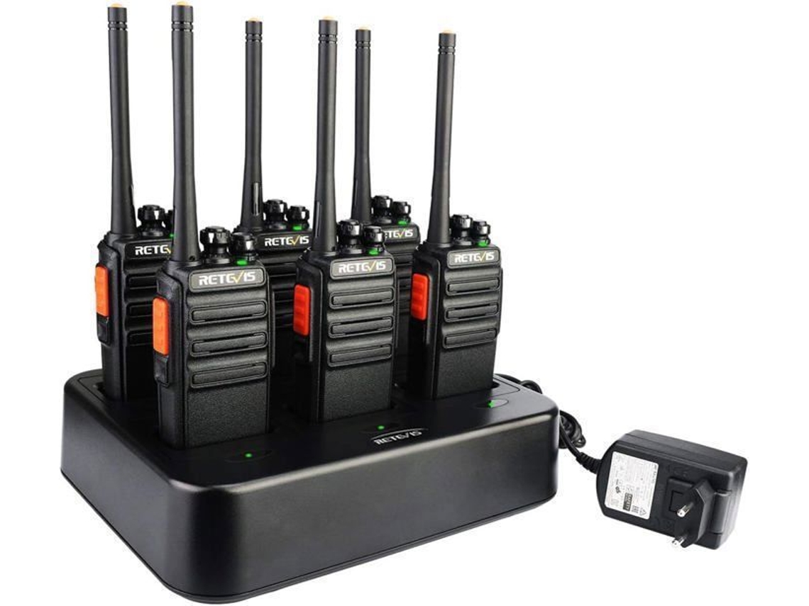 Walkie Talkie RT24, recargable, PMR446, sin licencia, 16 canales CTCSS/DCS, profesional para seguridad, construcción y escuelas Retevis