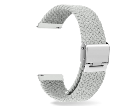 Correa de nailon ajustable estirable trenzado 22mm para Samsung Gear S3 Classic/Gear S3 Frontier/Gear S4 - blanco