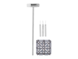 Kit de herramientas para quitar eslabones de correas de reloj con martillo y alfileres