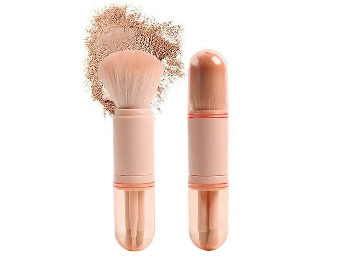 Brochas de maquillaje retráctiles Kabuki Rosewell, brochas para polvos, brochas de maquillaje pequeñas para viajes