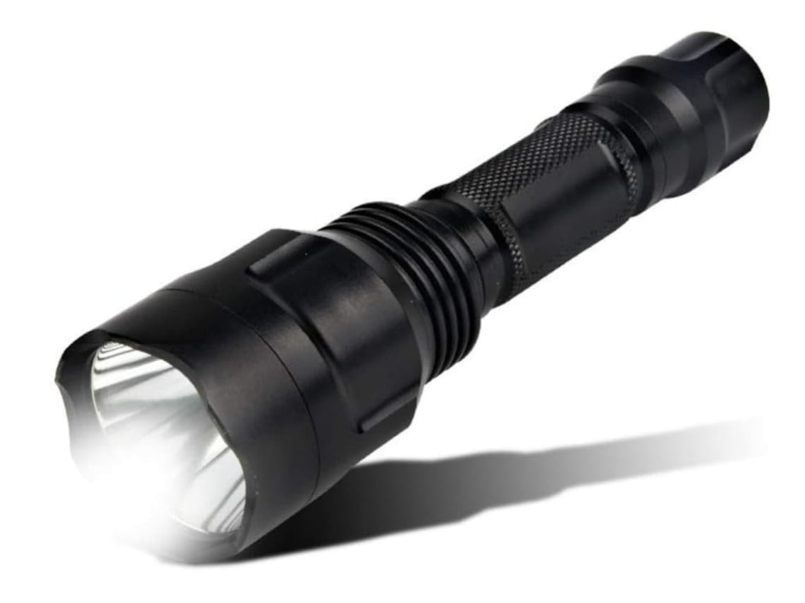 Linterna LED recargable IP45, resistente al agua, de mano, mini linterna para exteriores, color negro Yunzii