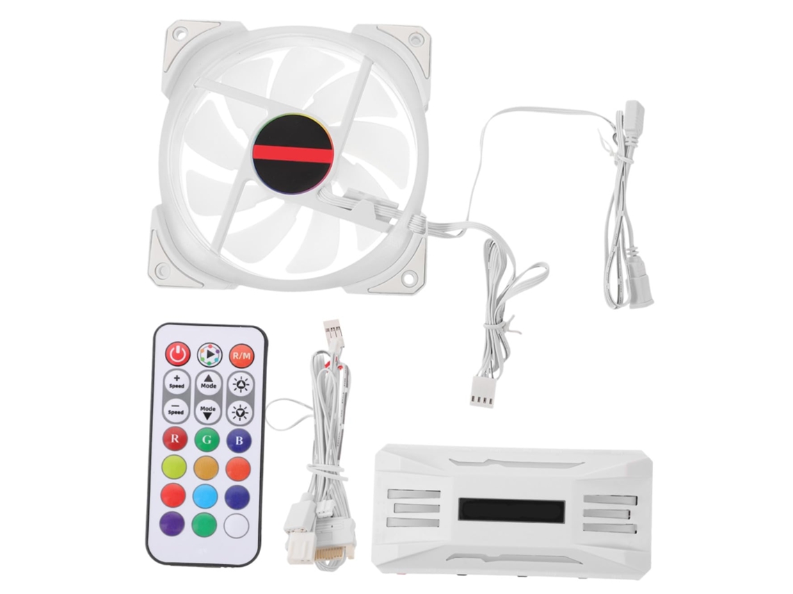 Ventilateur Boîtier Pc Rgb Double Anneau Ultra Cooling Fan Con Contrôleur Argb Refroidissement Cpu
