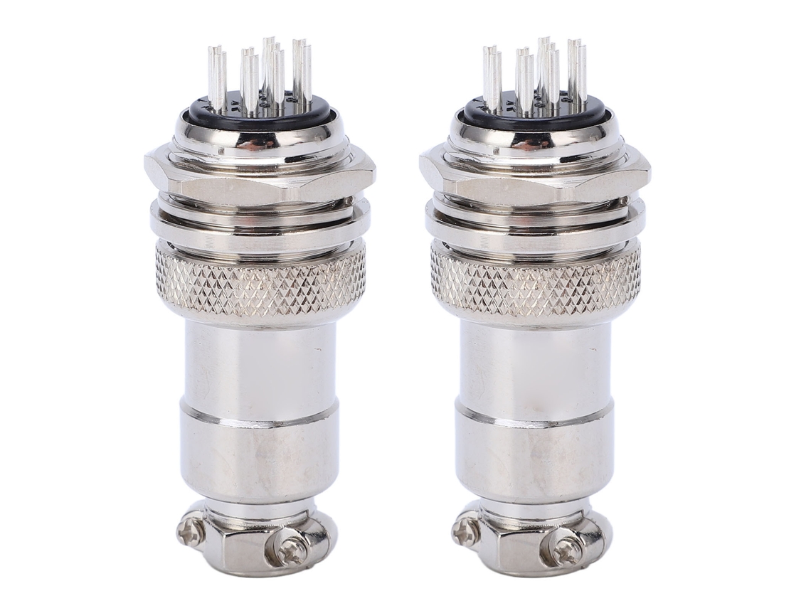 Yncm2026-2 Piezas Conector De Aviación De Aleación De Zinc Macho Hembra Conector Plug Socket 20mm Ac Dc 250v
