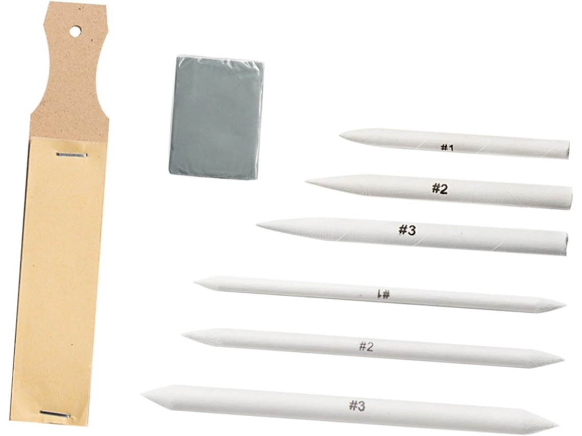 Kit De Dibujo Artístico De 8 Piezas, Goma De Borrar Profesional, Papel