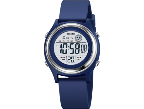 VEANXIN Reloj digital para mujer Reloj deportivo LED resistente al agua-Azul claro