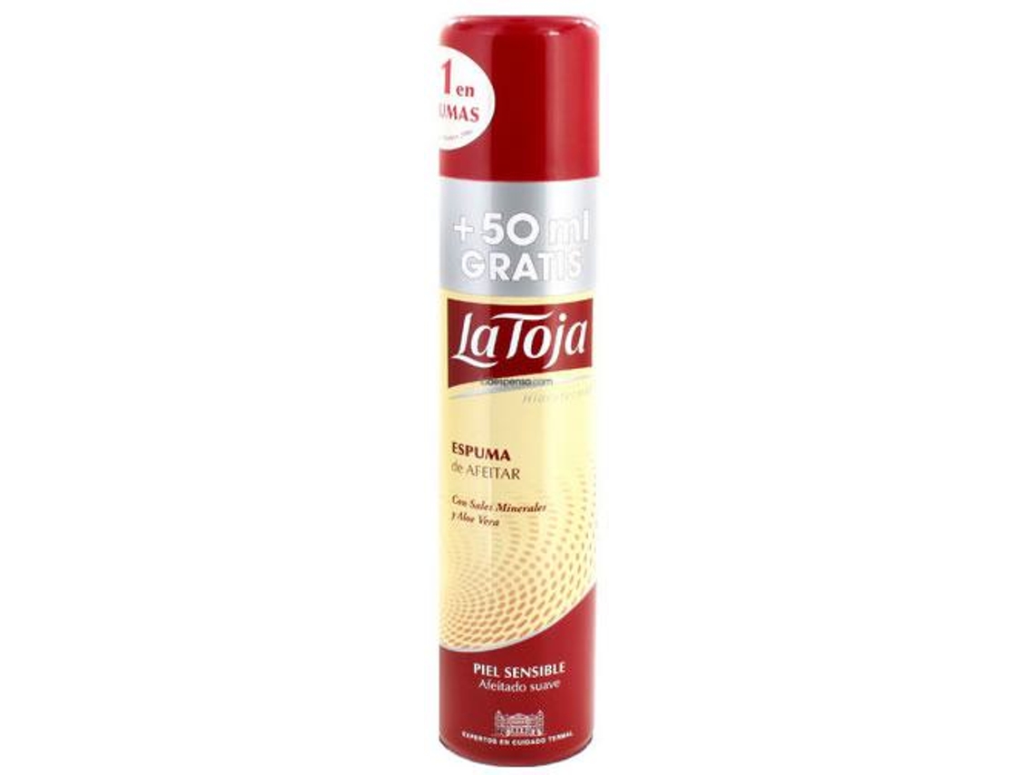 Espuma de Afeitar LA TOJA Piel Sensible Spray (250 ml + 50 ml)