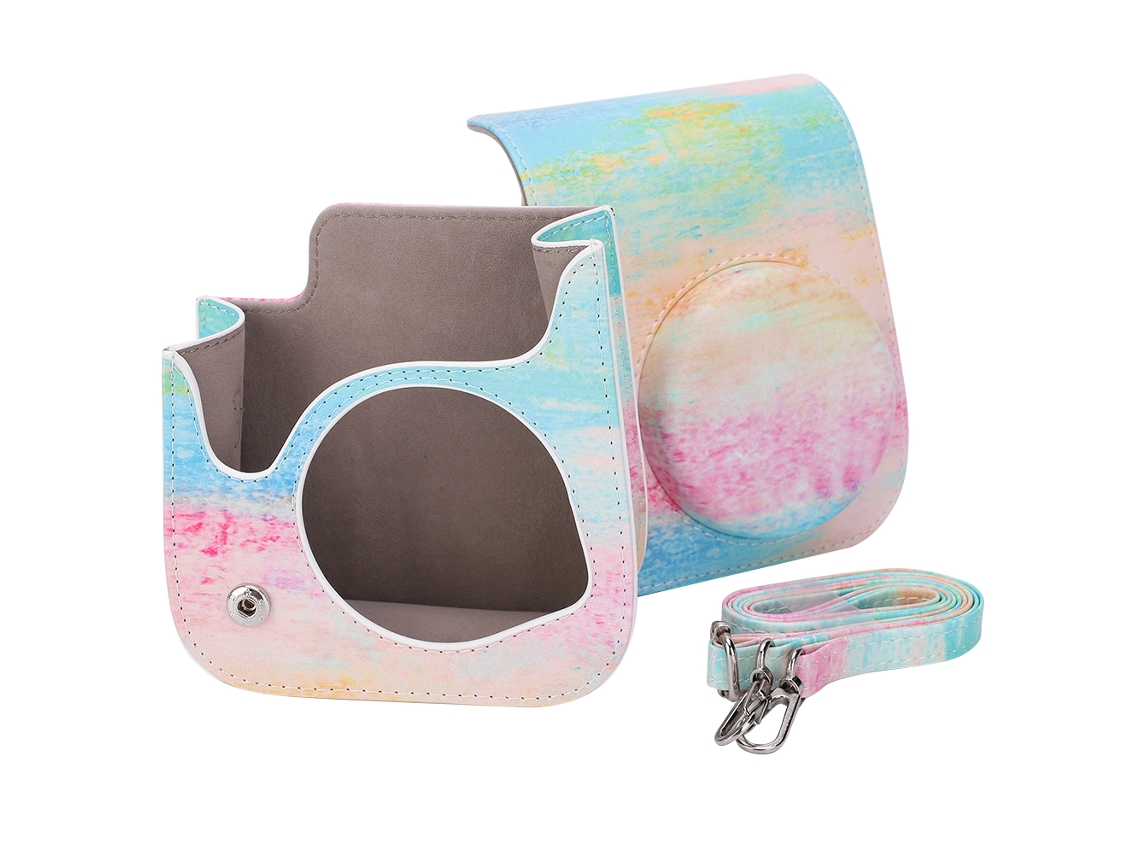 NEVEANCE Bolsa de Cuero Sintético para Cámara con Correa de Hombro, Funda Protectora para Cámara Instantánea Mini11