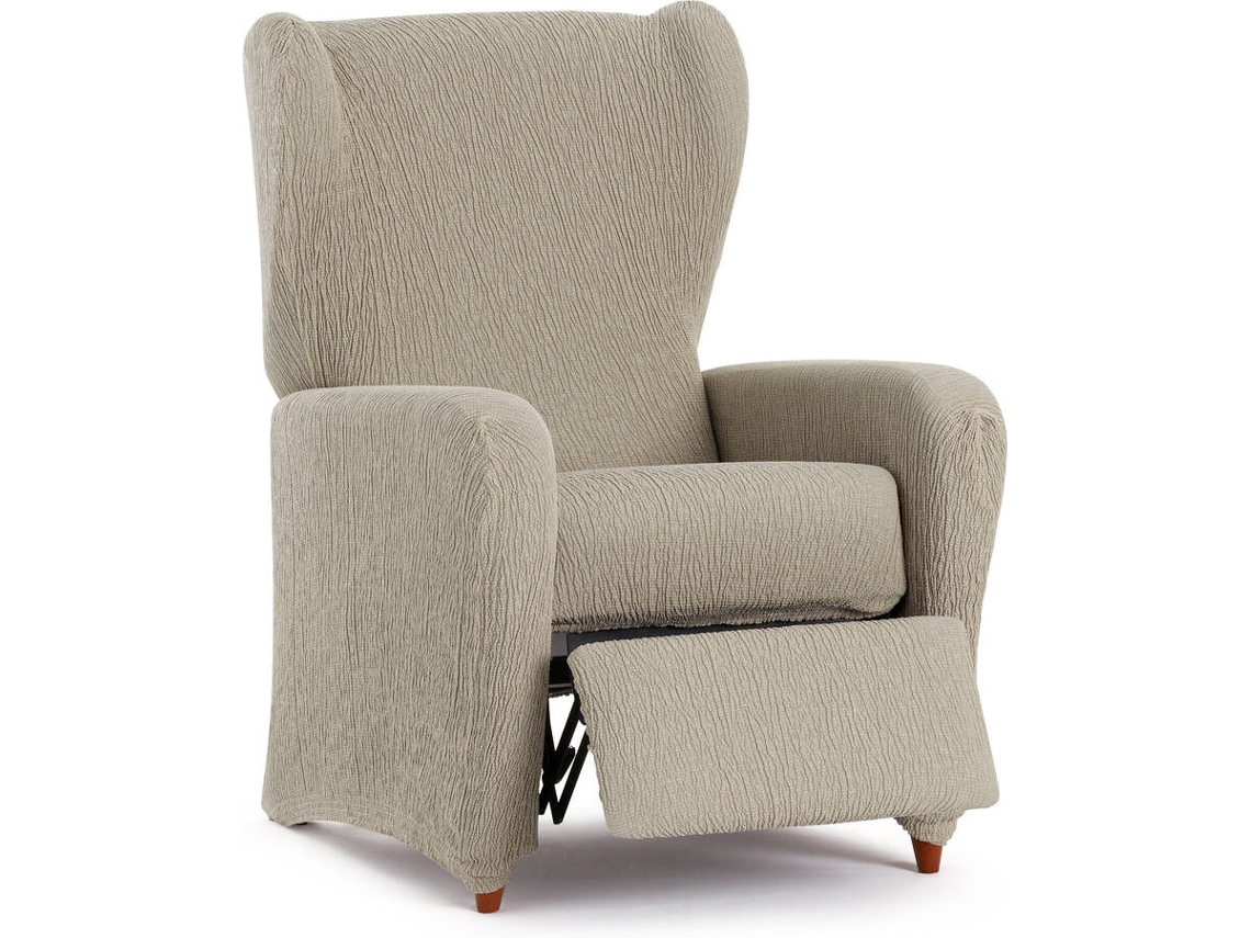 Funda de Sillón Relax EYSA Premium Troya Tejido Elástico (75 x 90 x 100 cm - Poliéster y Algodón - Visón)