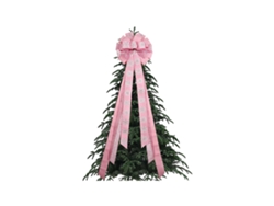 Lazo Para Cima De Árbol De Navidad 113x33cm Poliéster Lazo Navideño Para Árbol