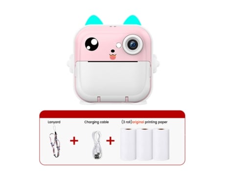 Mini impresora para niños, cámara de impresión instantánea para niños, fotografía y vídeo, cámara Digital, juguetes, impresora térmica HD HHZ
