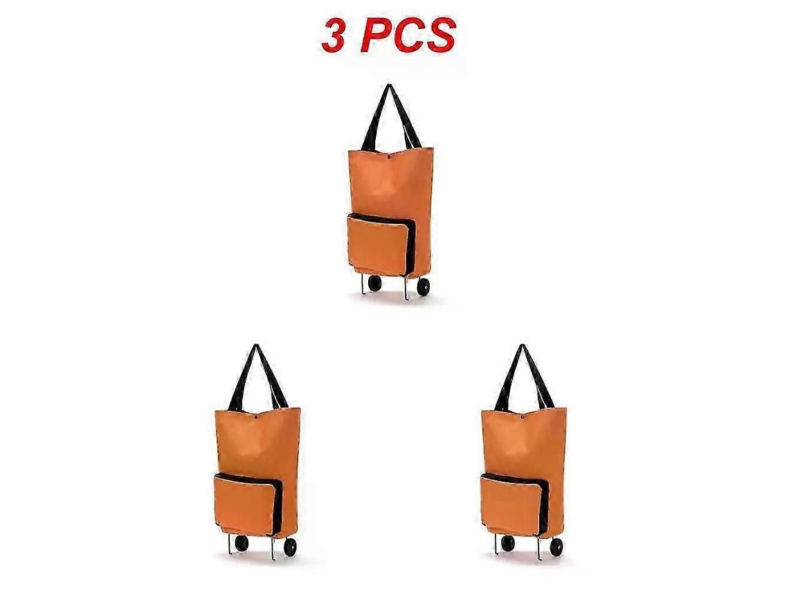 Bolsa de compras plegable, carrito con ruedas, organizador de verduras, portátil. GOKOCO