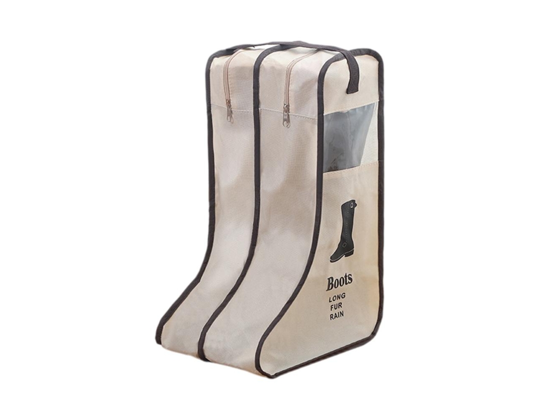 Bolsa de almacenamiento para botas con cremallera, tela no tejida, talla 37-42