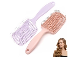 Juego De 2 Peines Desenredantes, Peine De Secado Rápido, Ideal Para Cabello Largo, Grueso, Rizado, Liso, Húmedo Y Seco.