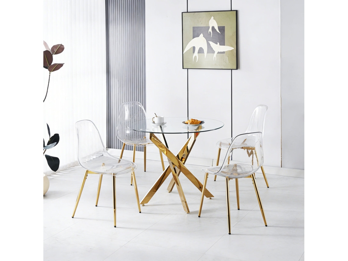 Juego De Comedor 1+4 Mesa 4 Sillas