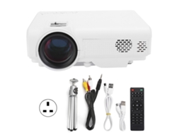 Proyector Doméstico Mini, Hd Portátil, Espejo De Pantalla De Teléfono Móvil Con Trípode Y Control Remoto