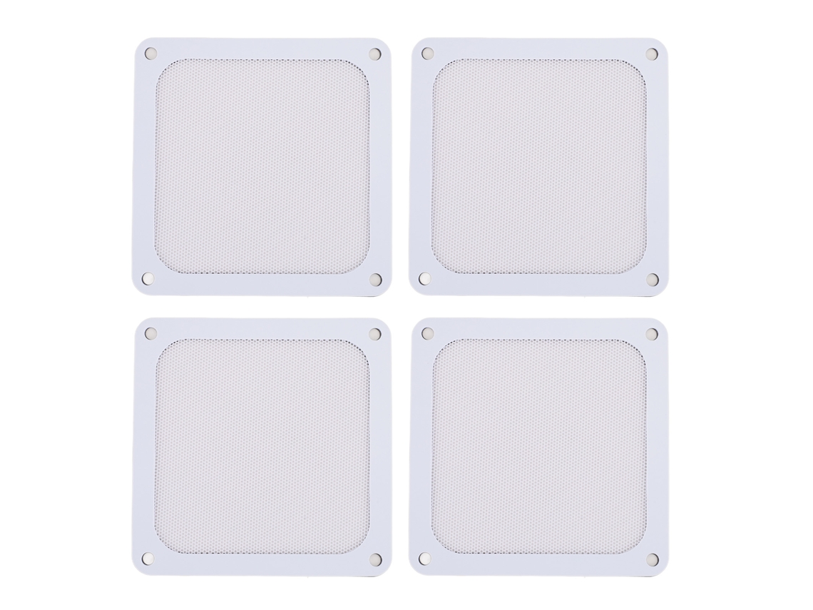 Filtro magnético Ventilador de PC de 120 mm, 4 unidades, blanco