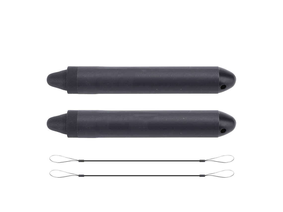 2 Lápices Ópticos Con Cordón Para Pantallas Táctiles, Tabletas, Teléfonos Móviles Y Dispositivos Aptos Para Niños - Negro