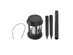 Conjunto Bj-6 de luzes solares de jardim externas, à prova d'água, com LED, em plástico, para instalação enterrada em gramados, pátios e corredores.