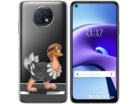Carcasa Xiaomi Redmi Note 9T 5G TUMUNDOSMARTPHONE Avestruz Multicolor