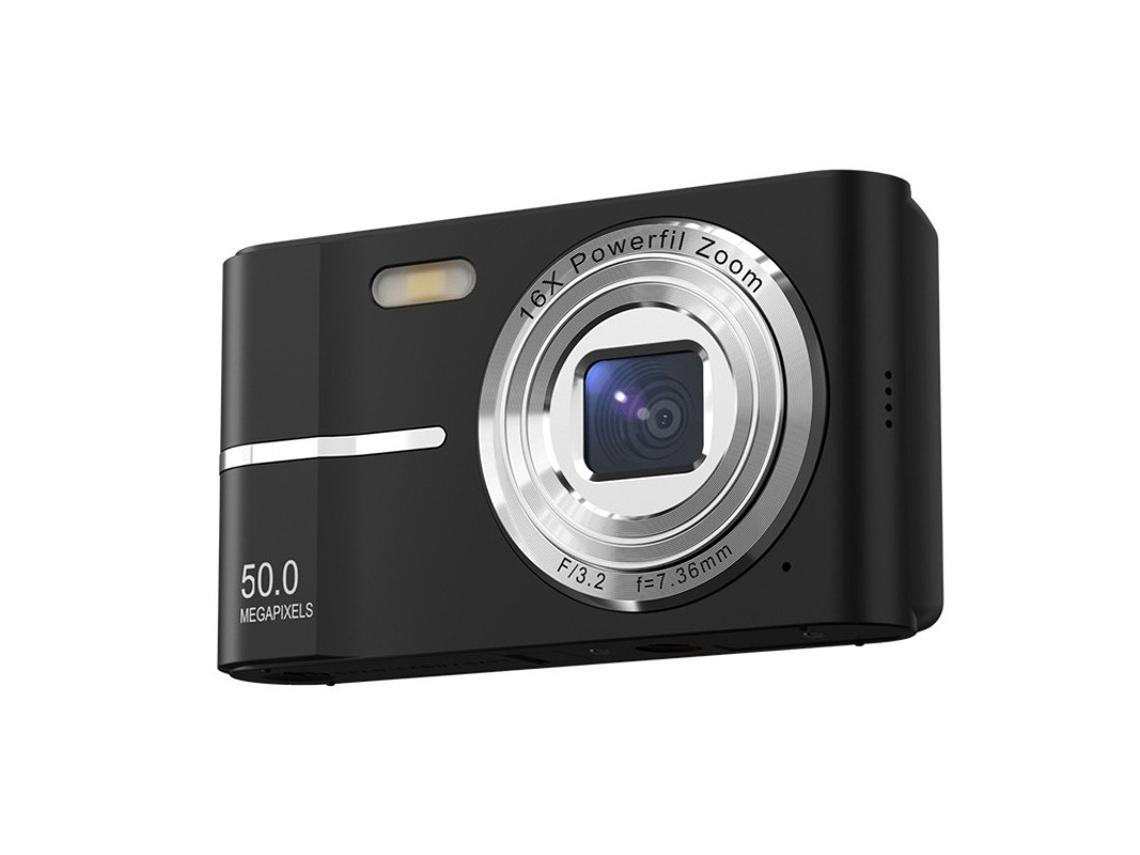 Cámara digital Yizhood con pantalla de 2,4 pulgadas y 500.000 píxeles, batería de 700 mAh y 32 GB de memoria.