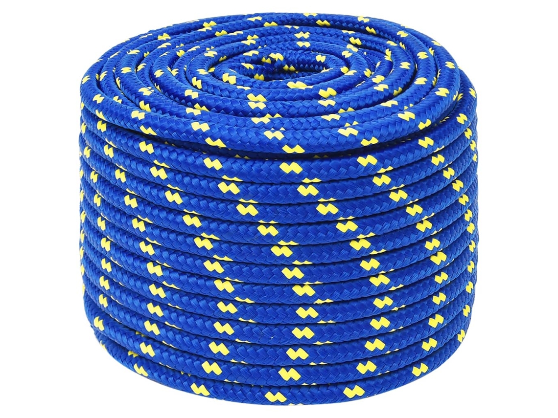 Cuerda De Barco Polipropileno Azul 12 Mm 25 M